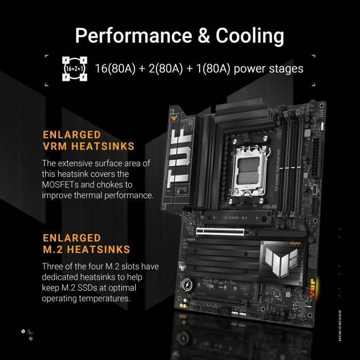 Pagrindinė plokštė Asus TUF GAMING X870-PLUS WIFI AMD AM5 AMD - Image 3
