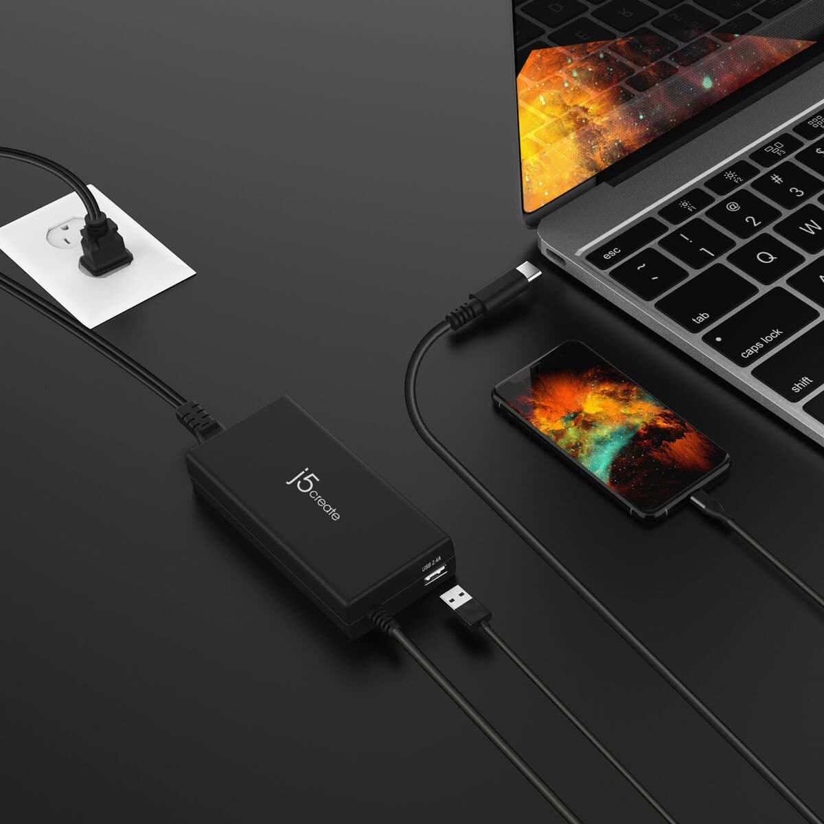 Chargeur portable j5create JUP2290C-EN Noir - Image 4
