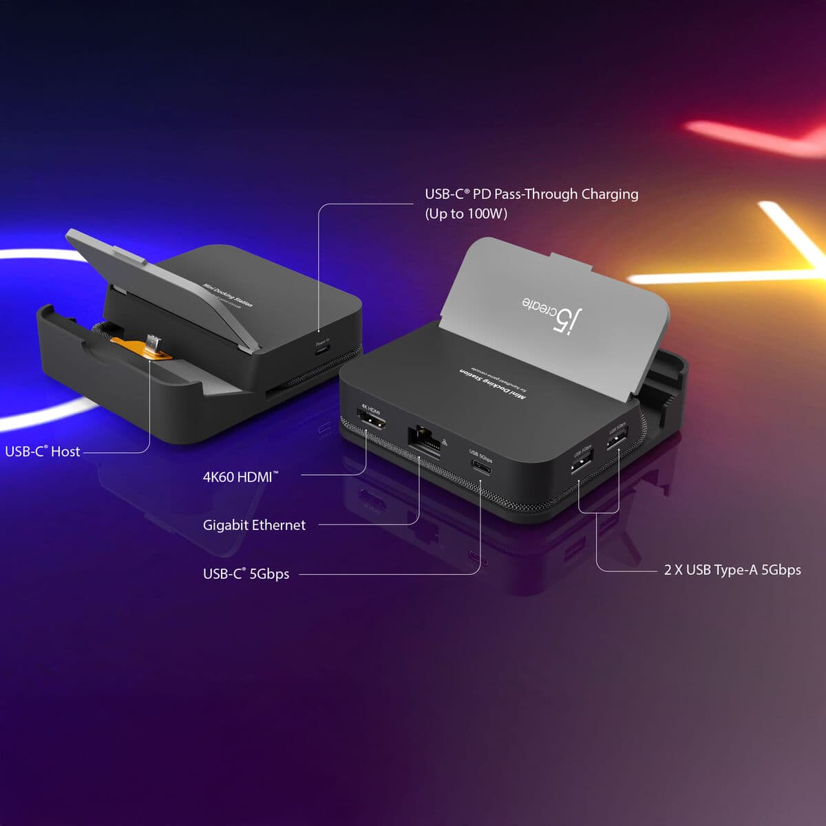 Hub USB j5create JCD624-N Noir Gris - Image 6