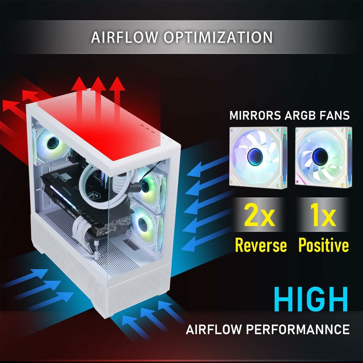 Semi Wieża ATX BitFenix CETO Basic Biały - Image 8