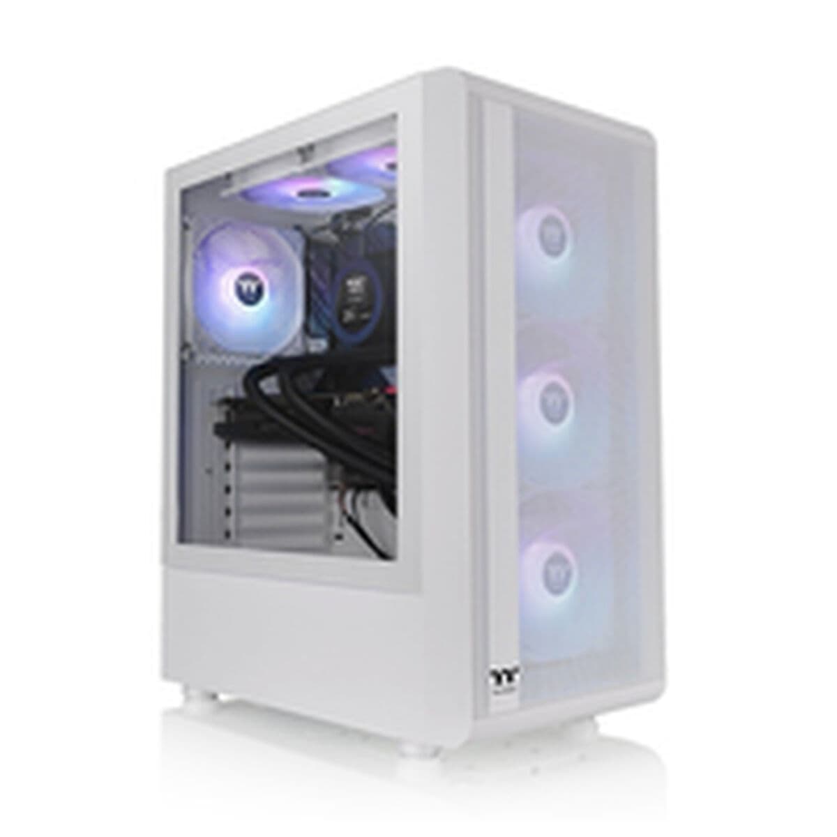 Unitate Semi-tower ATX THERMALTAKE S200 TG ARGB Alb - Image 2