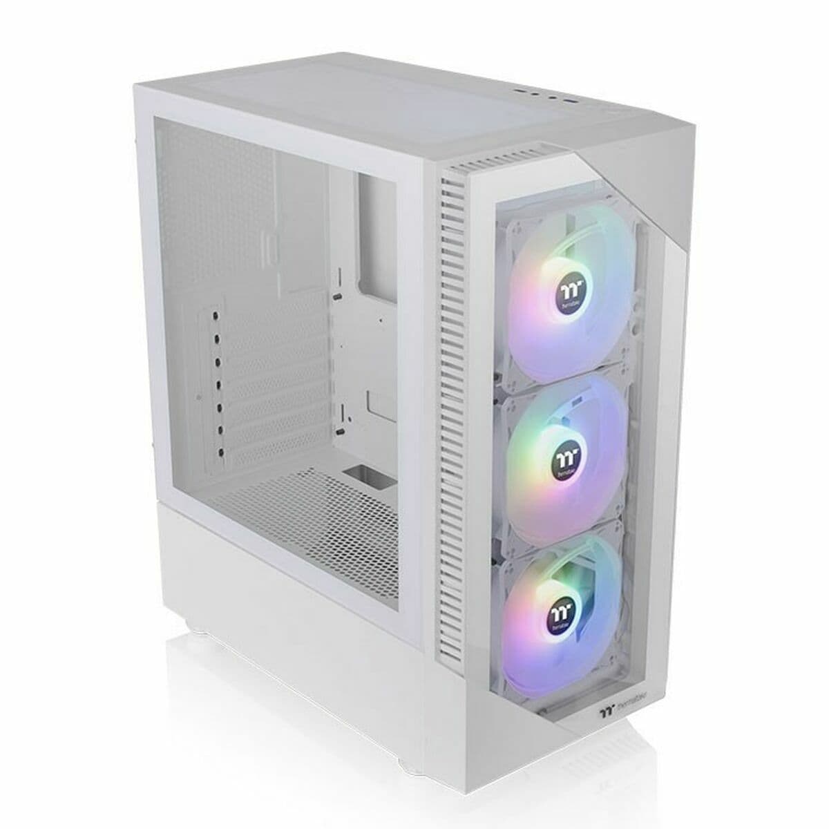 ATX Semitorn THERMALTAKE View 200 TG Snow ARGB Vit - Image 4