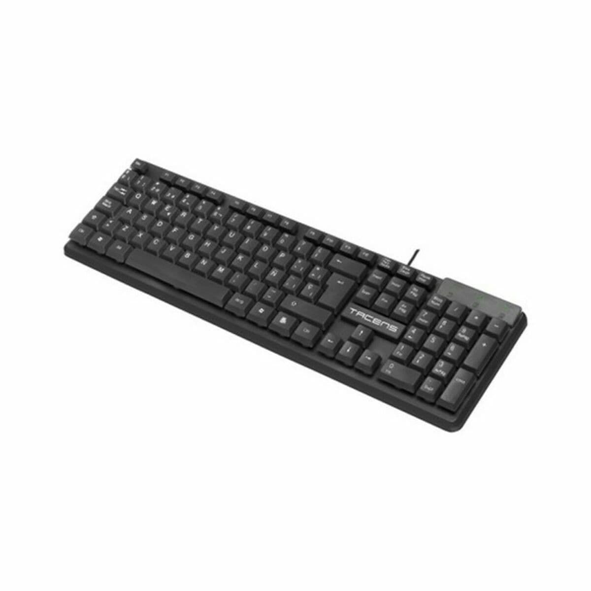 Tastatur Tacens AK0ES Schwarz Qwerty Spanisch - Image 2