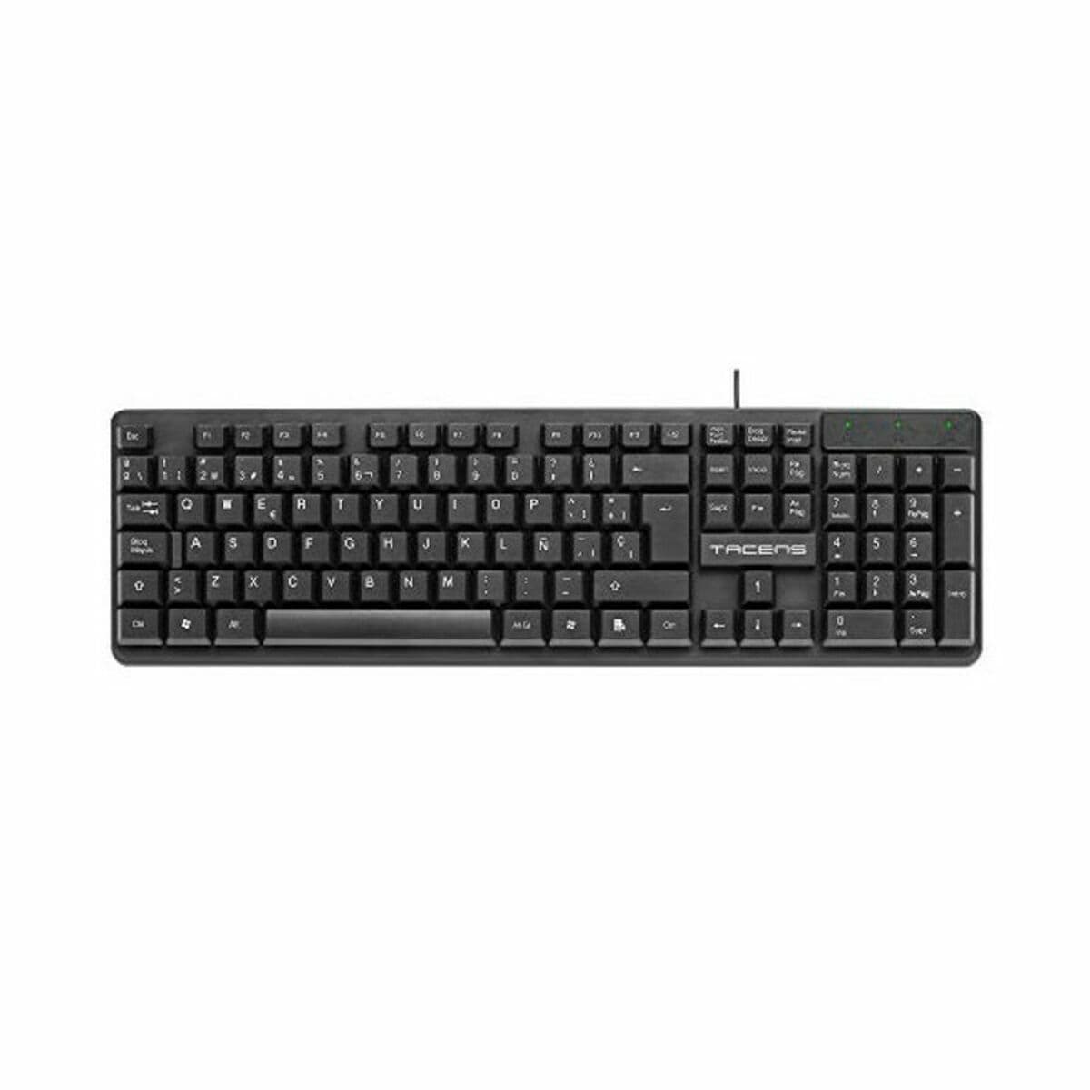 Tastatur Tacens AK0ES Schwarz Qwerty Spanisch - Image 4