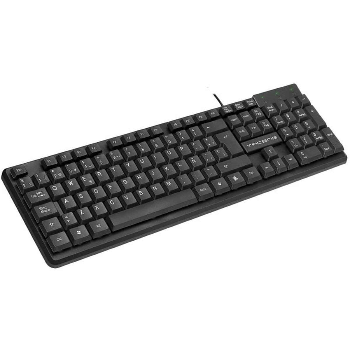 Tastatur Tacens AK0ES Schwarz Qwerty Spanisch - Image 7