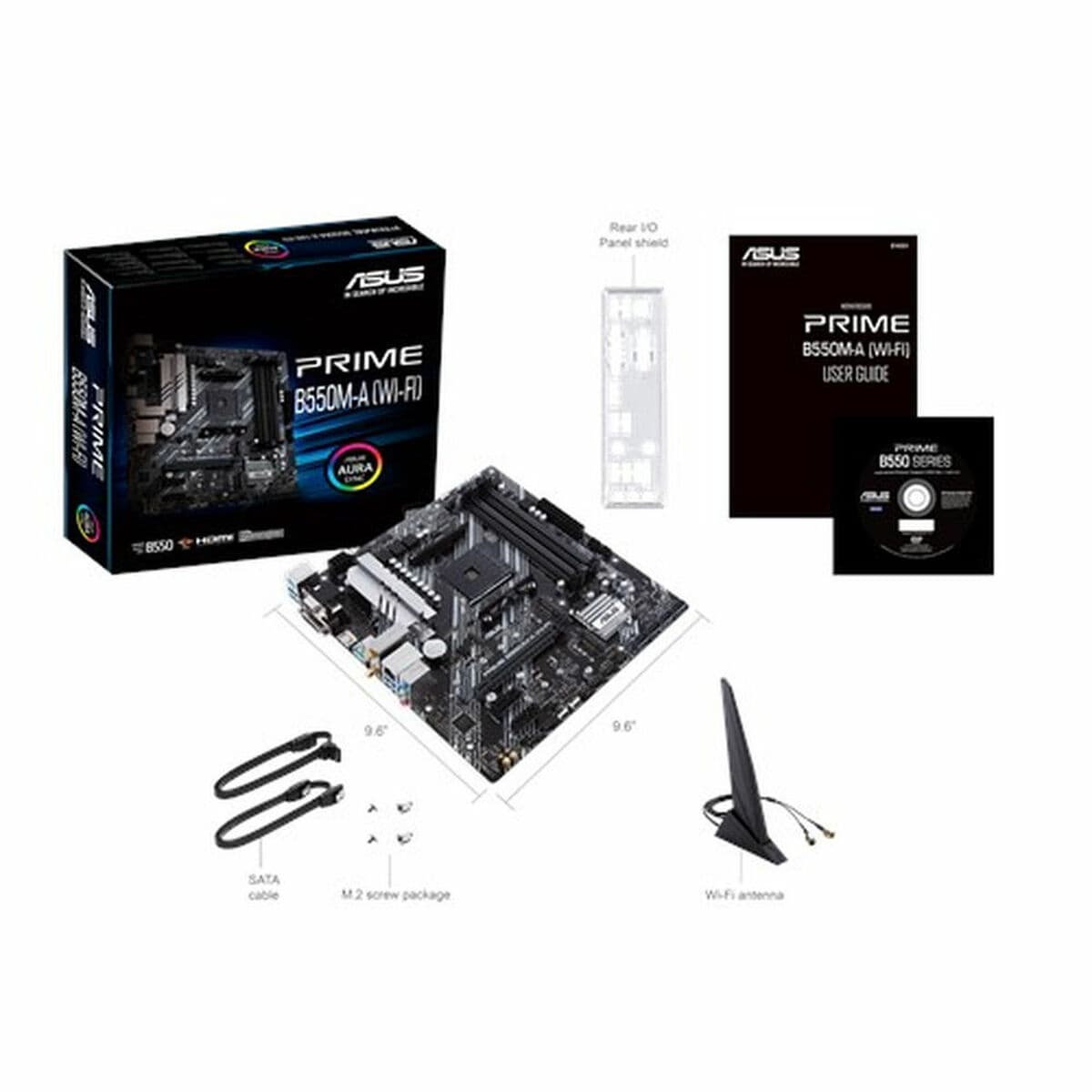 Carte Mère Asus PRIME B550M-A mATX AM4     AMD AM4 AMD AMD B550   - Image 2