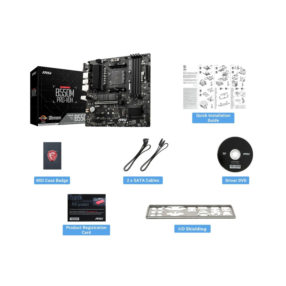 Placa Base MSI B550M PRO-VDH AMD B550 AMD AMD AM4 - Image 4