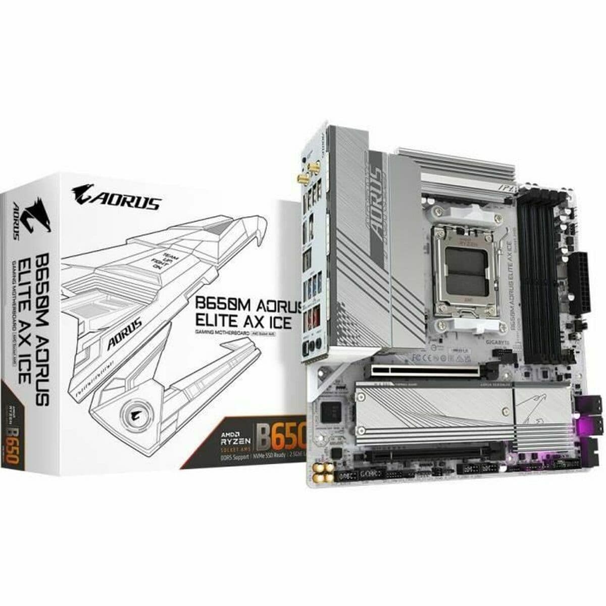 Motherboard Gigabyte AMD AM5 AMD B650 - Image 2