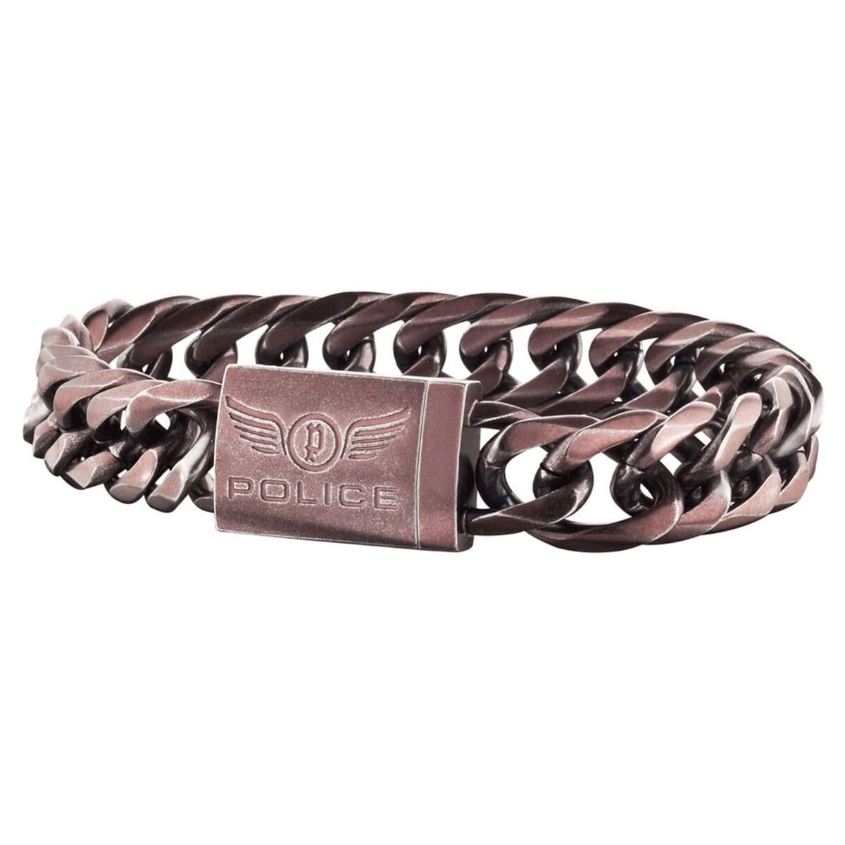 Bracelet Homme Police 25507BSEBR02S Acier inoxydable 21 cm