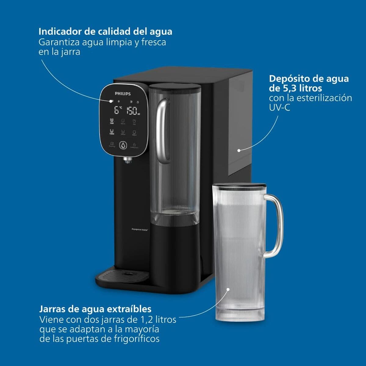 Auffüllbare Sprühflasche Philips Schwarz Kunststoff - Image 9