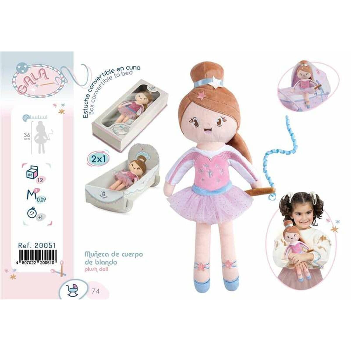 Medžiaginė lėlė Decuevas Gala Pluošta 36 cm - Image 7