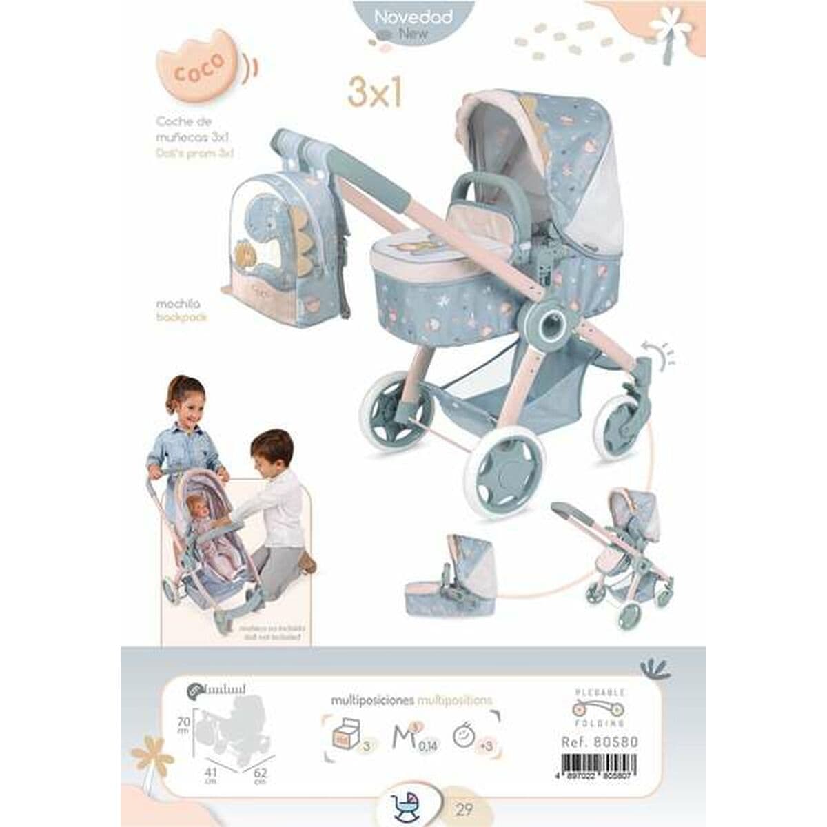 Carrito para Muñecas Decuevas Coco 41 x 62 x 70 cm - Image 6