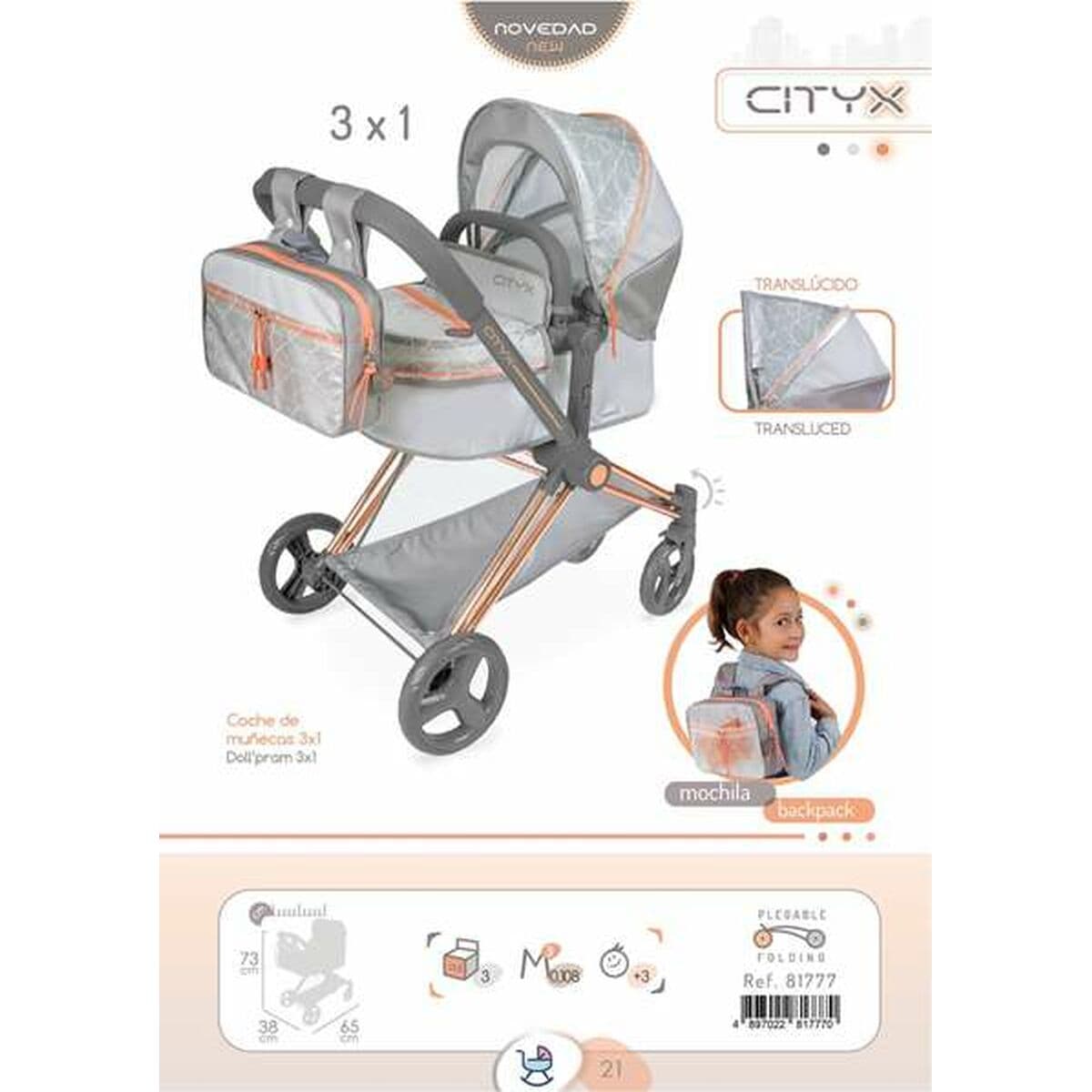 Carrito para Muñecas Decuevas 50 cm - Image 10