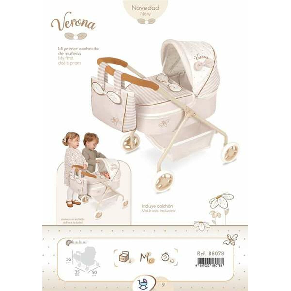 Carrito para Muñecas Decuevas Verona 35 x 50 x 56 cm - Image 6