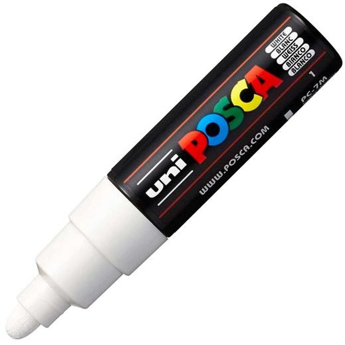 Marker Uni-Ball PC-7M Blanco Kunststoff