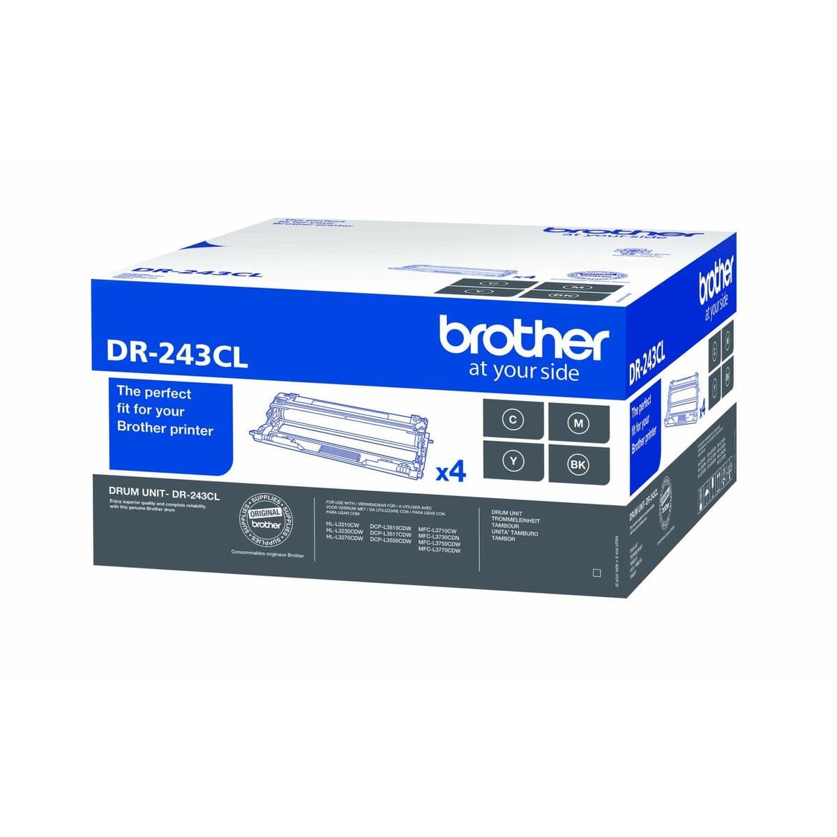 Trumma Brother DR243CL Svart Svart/Cyan/Magenta/Gul - Image 2