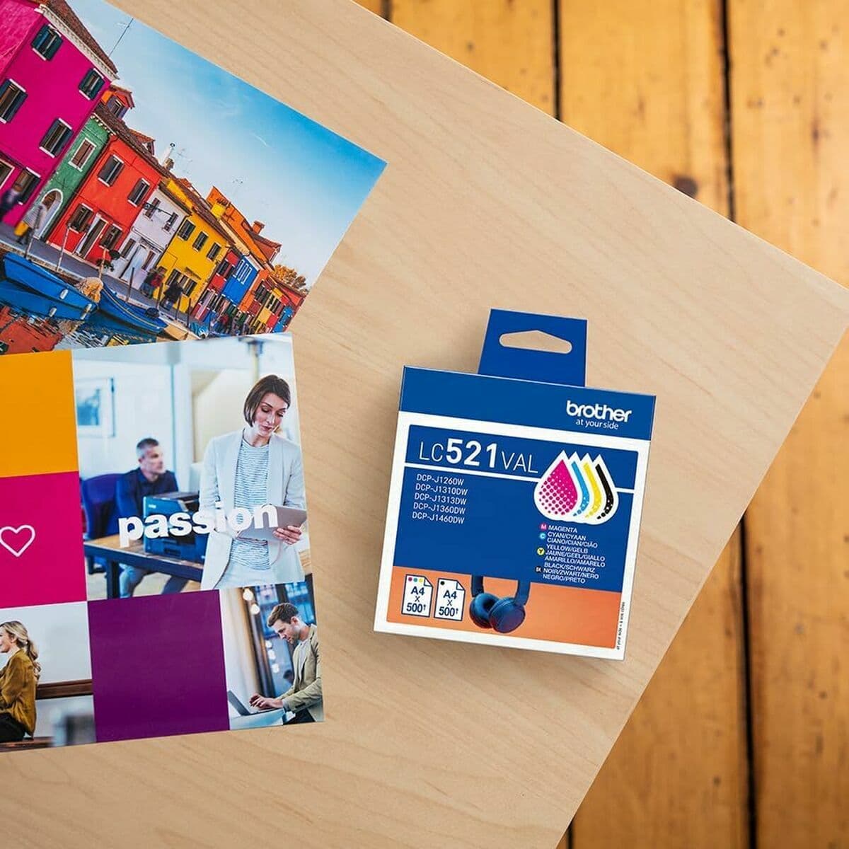 Cartuș cu Cerneală Originală Brother LC521VAL Galben (4 Unități) - Image 11