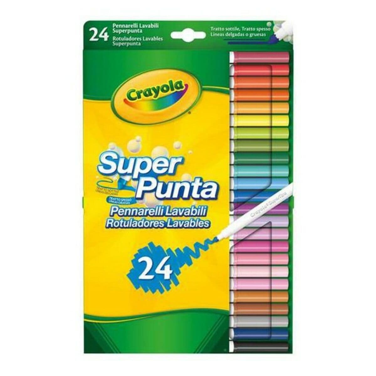 Rotuladores Crayola B01BF6F20K Lavable (24 uds) - Image 2