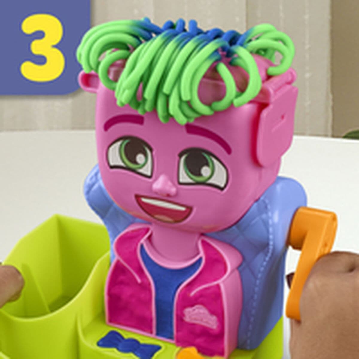 Pâte à modeler en argile Play-Doh Playdoh Multicouleur Accessoires 6 Pots Coiffure (1 Unité) - Image 2