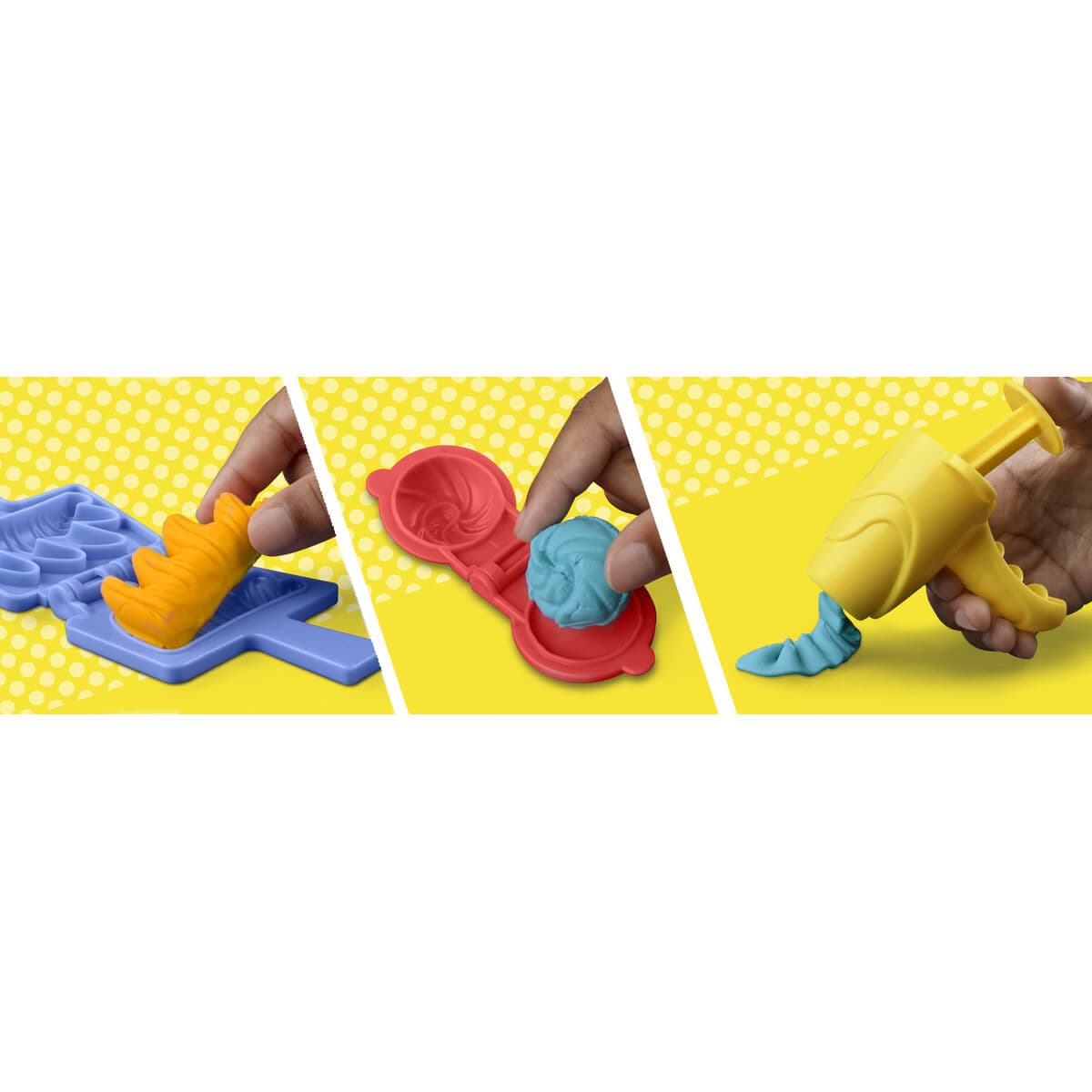 Pâte à modeler en argile Play-Doh Playdoh Multicouleur Accessoires 6 Pots Coiffure (1 Unité) - Image 14