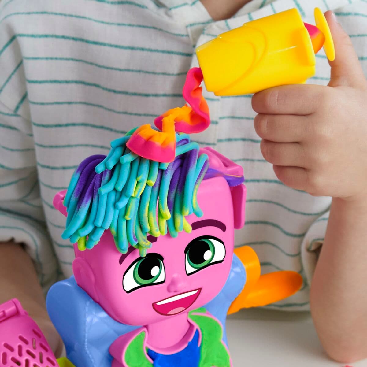 Pâte à modeler en argile Play-Doh Playdoh Multicouleur Accessoires 6 Pots Coiffure (1 Unité) - Image 7