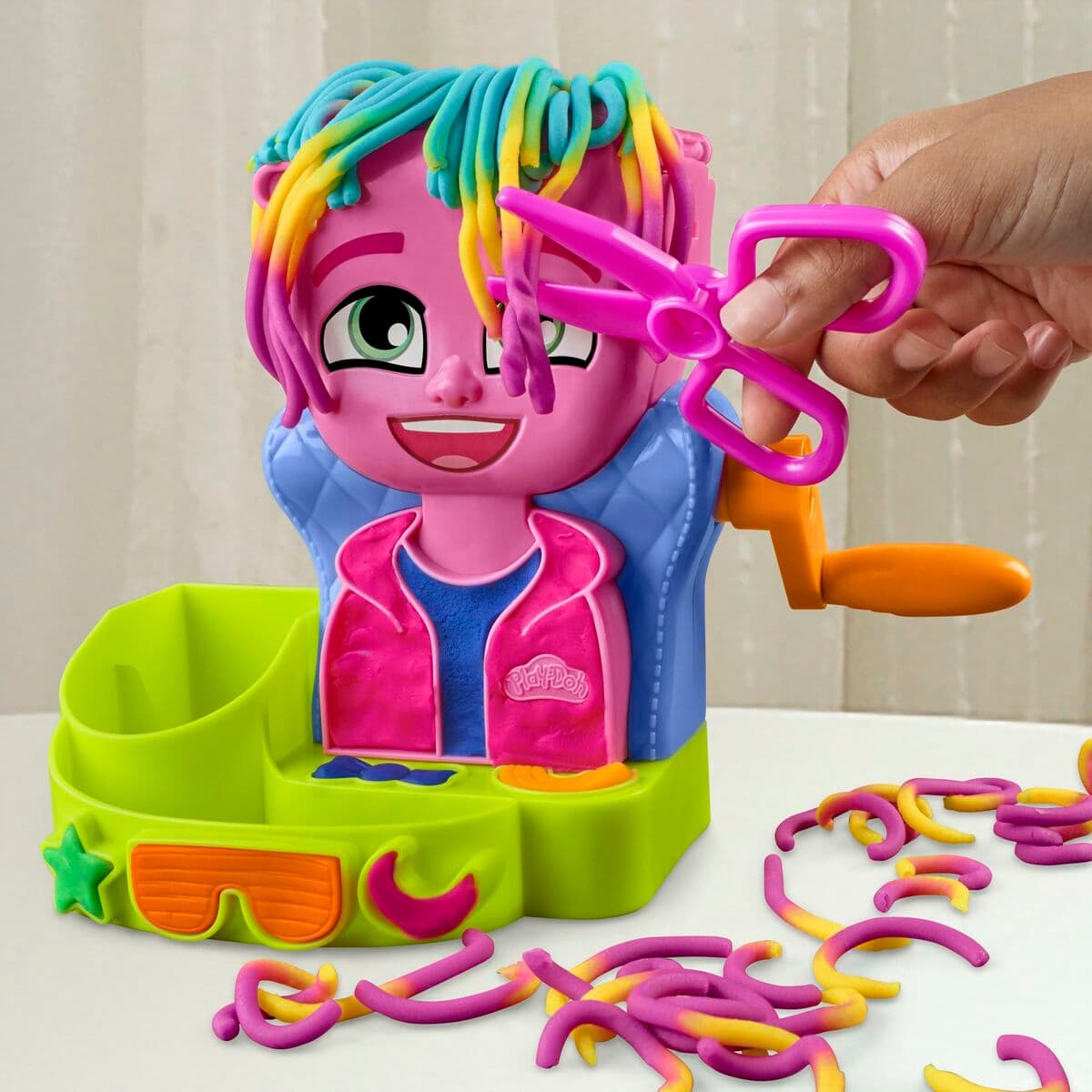 Pâte à modeler en argile Play-Doh Playdoh Multicouleur Accessoires 6 Pots Coiffure (1 Unité) - Image 9