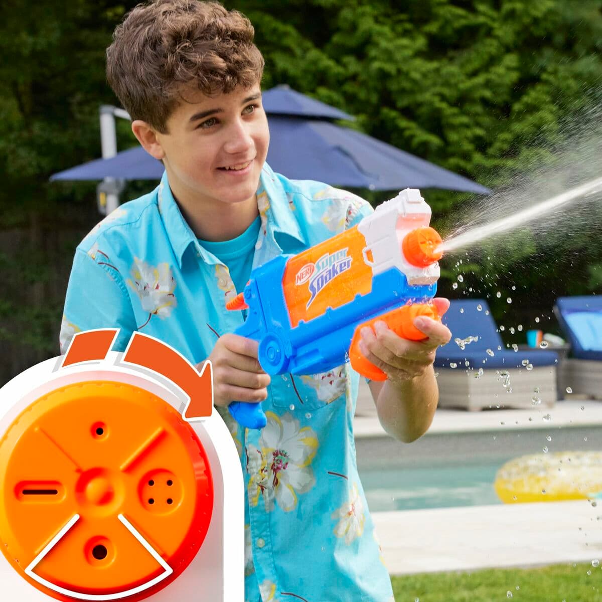 Ūdens pistole Hasbro Nerf Super Soaker Soa Flip 21,5 x 45 cm - Image 12