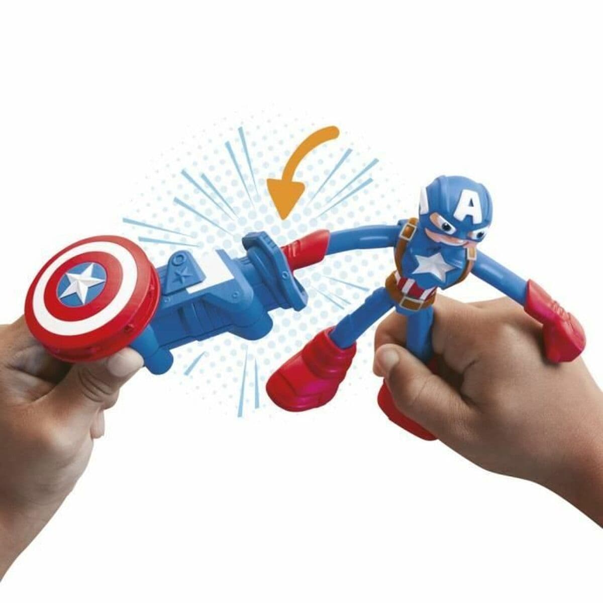 Jogo de Plasticina Play-Doh Capitán América Set Stamper Shield Multicolor - Image 5