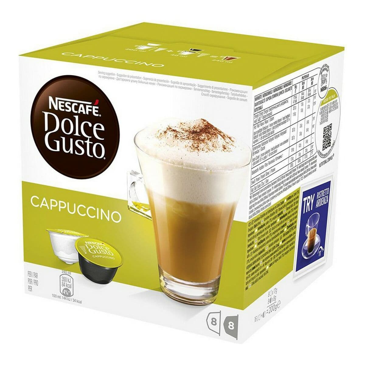 Kaffeekapseln Nestlé CAPPUCCINO Cappuccino (16 Stück) (8 uds) - Image 2