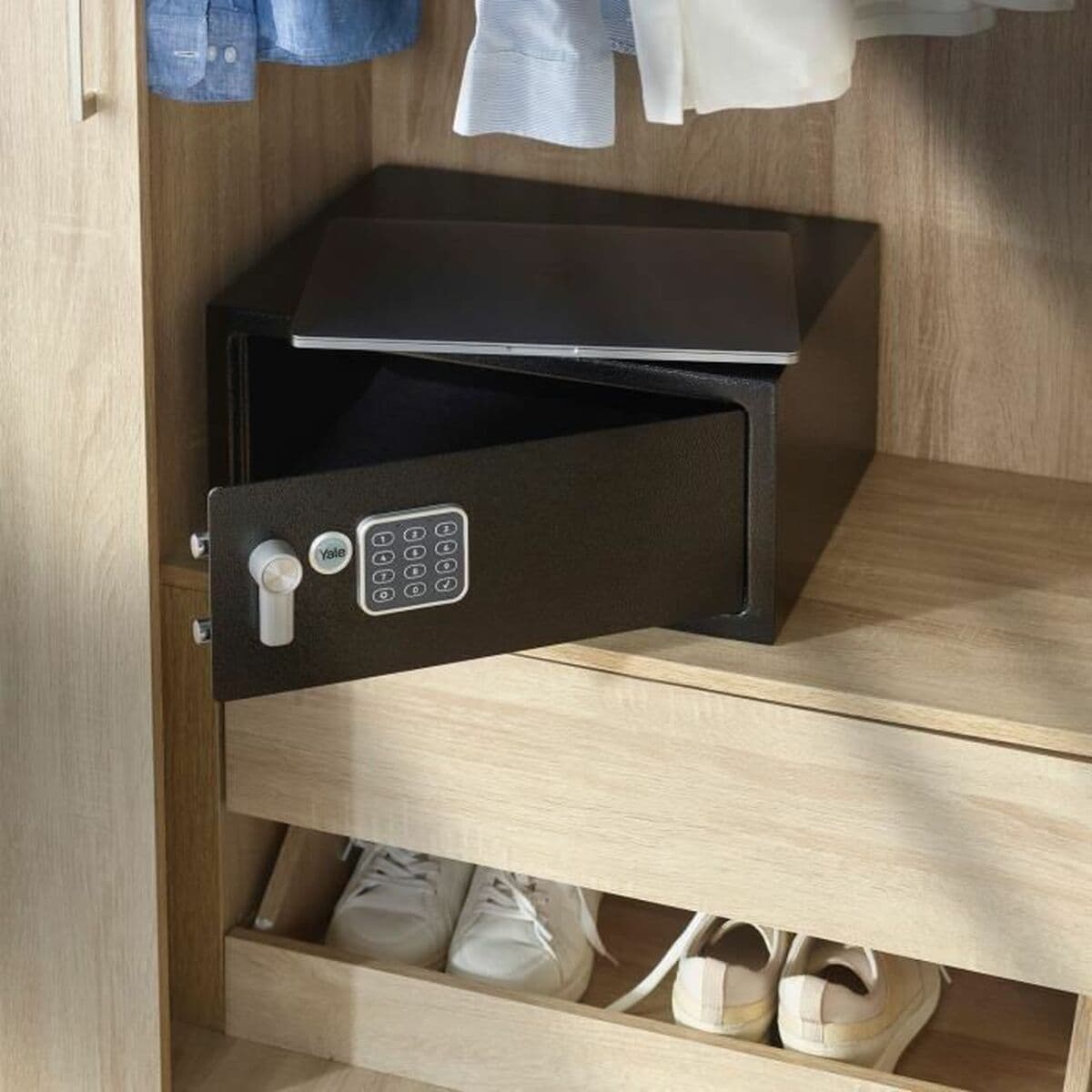 Caja Fuerte con Cerradura Electrónica Yale Negro 24 L 20 x 43 x 35 cm Acero Inoxidable - Image 4