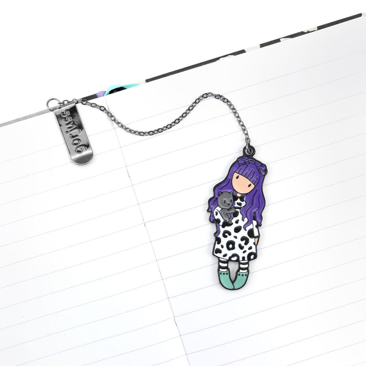 Stationery Set Gorjuss Smitten kitten Purple Black White - Image 2