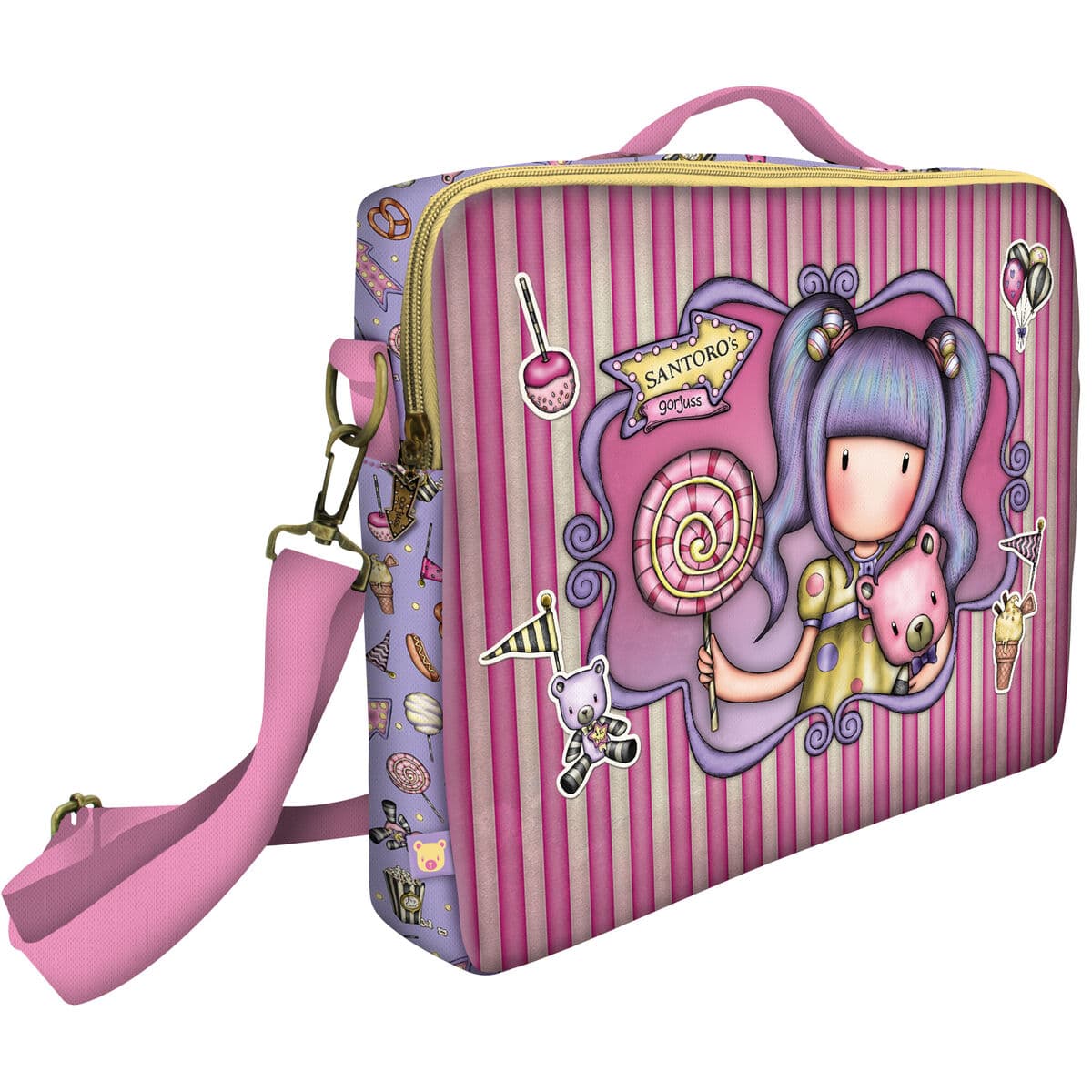 Housse pour ordinateur portable Gorjuss First prize 14,1'' Lila (37.5 x 29.5 x 6 cm) - Image 2