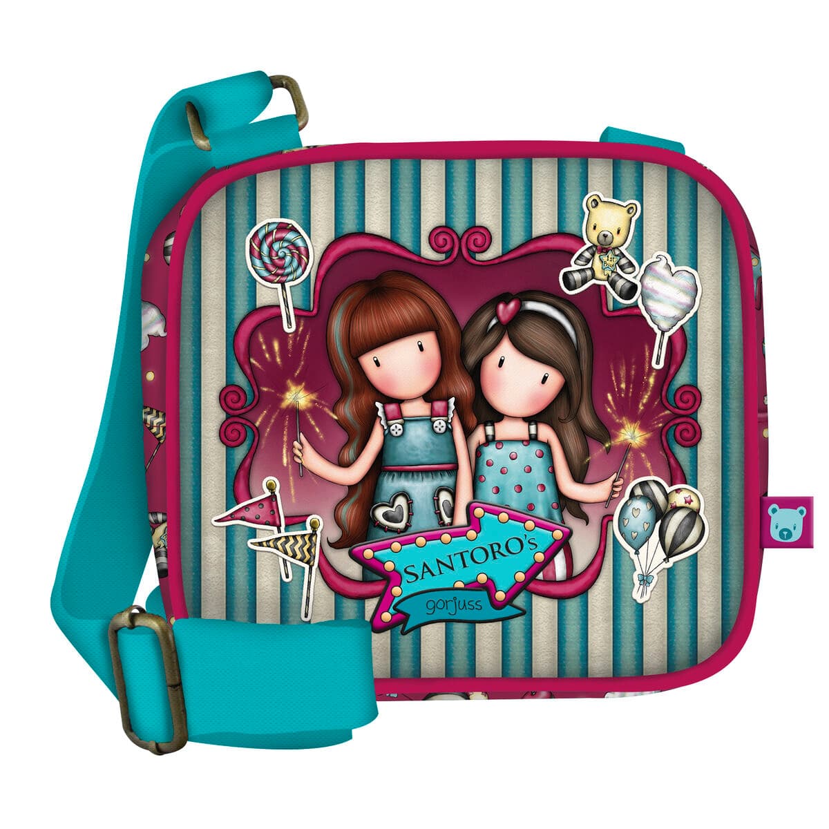 Bolso Bandolera Gorjuss Fireworks Granate (16.5 x 15 x 6.5 cm)