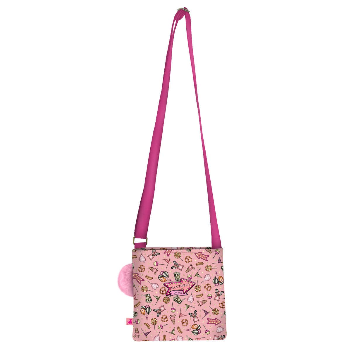 Bolso Bandolera Gorjuss Carousel Salmón (21 x 20 x 1.5 cm) - Image 2