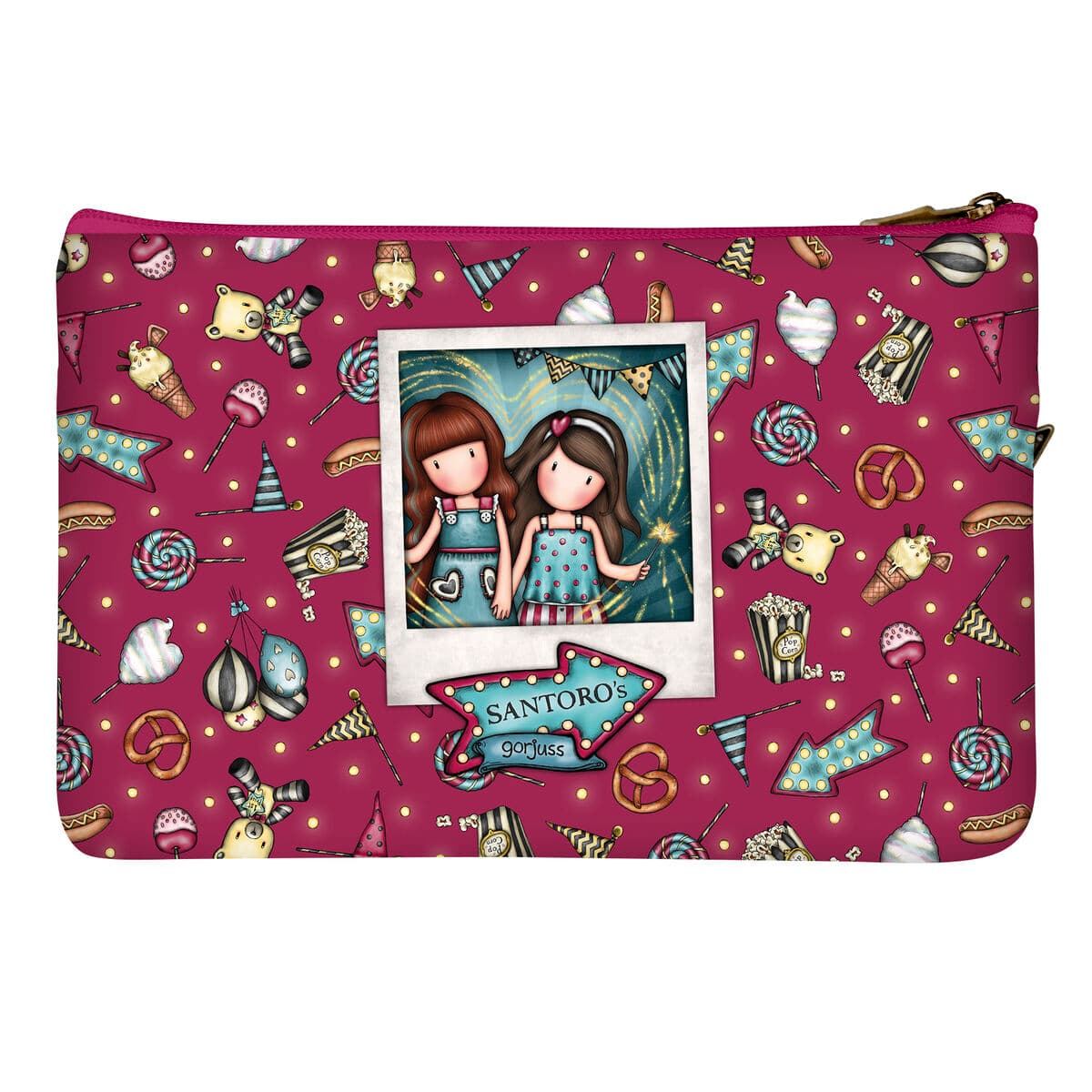 Schoolpennenzak Gorjuss Fireworks Kastanjebruin (23.4 x 15.5 x 1.5 cm) - Image 2