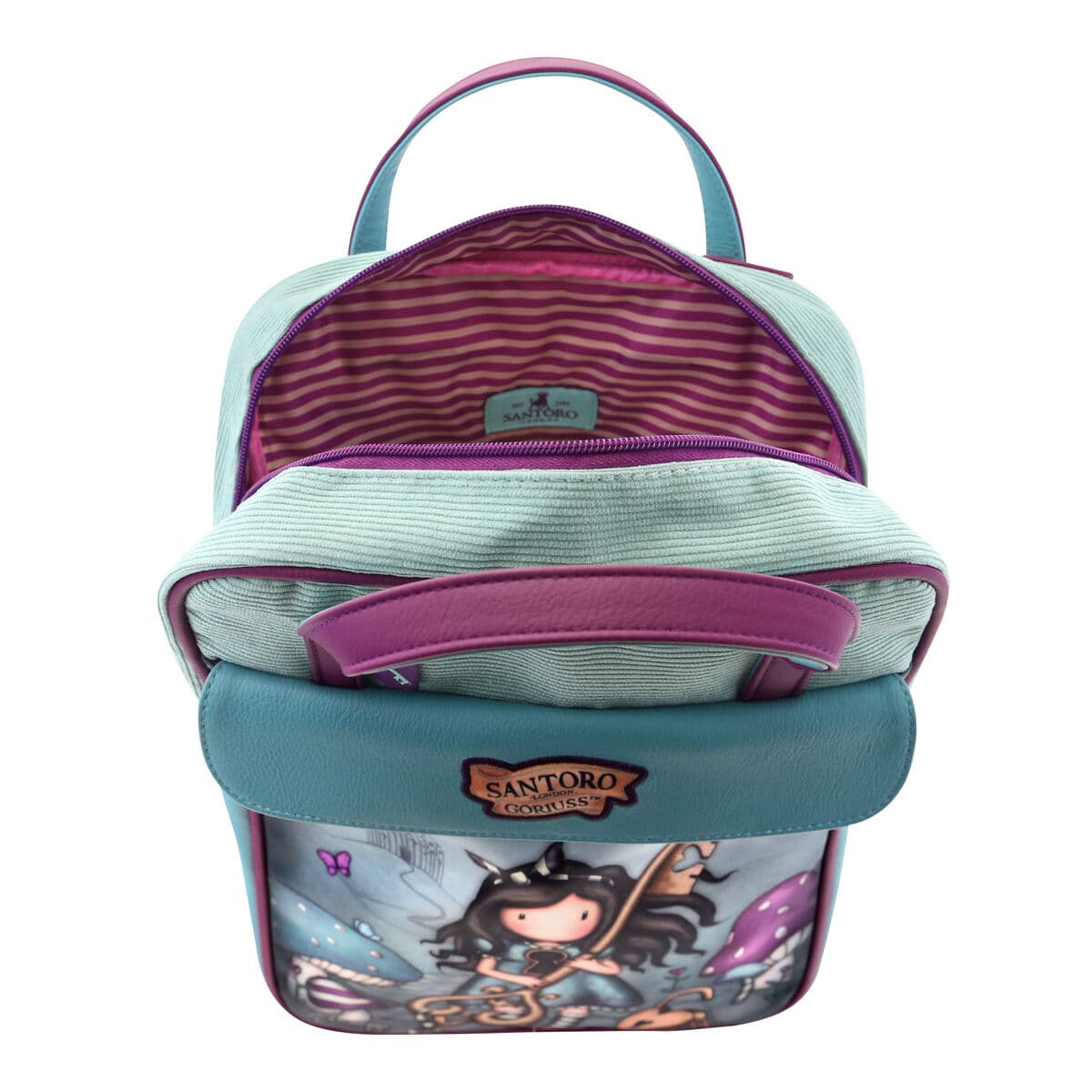 Mochila Gorjuss Curiosity Gris Verde (27 x 10 x 37 cm) - Image 2