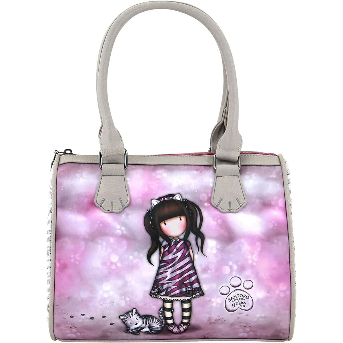 Bolso de Mano Gorjuss Ruby wild Gris (28 x 22 x 13 cm) - Image 3