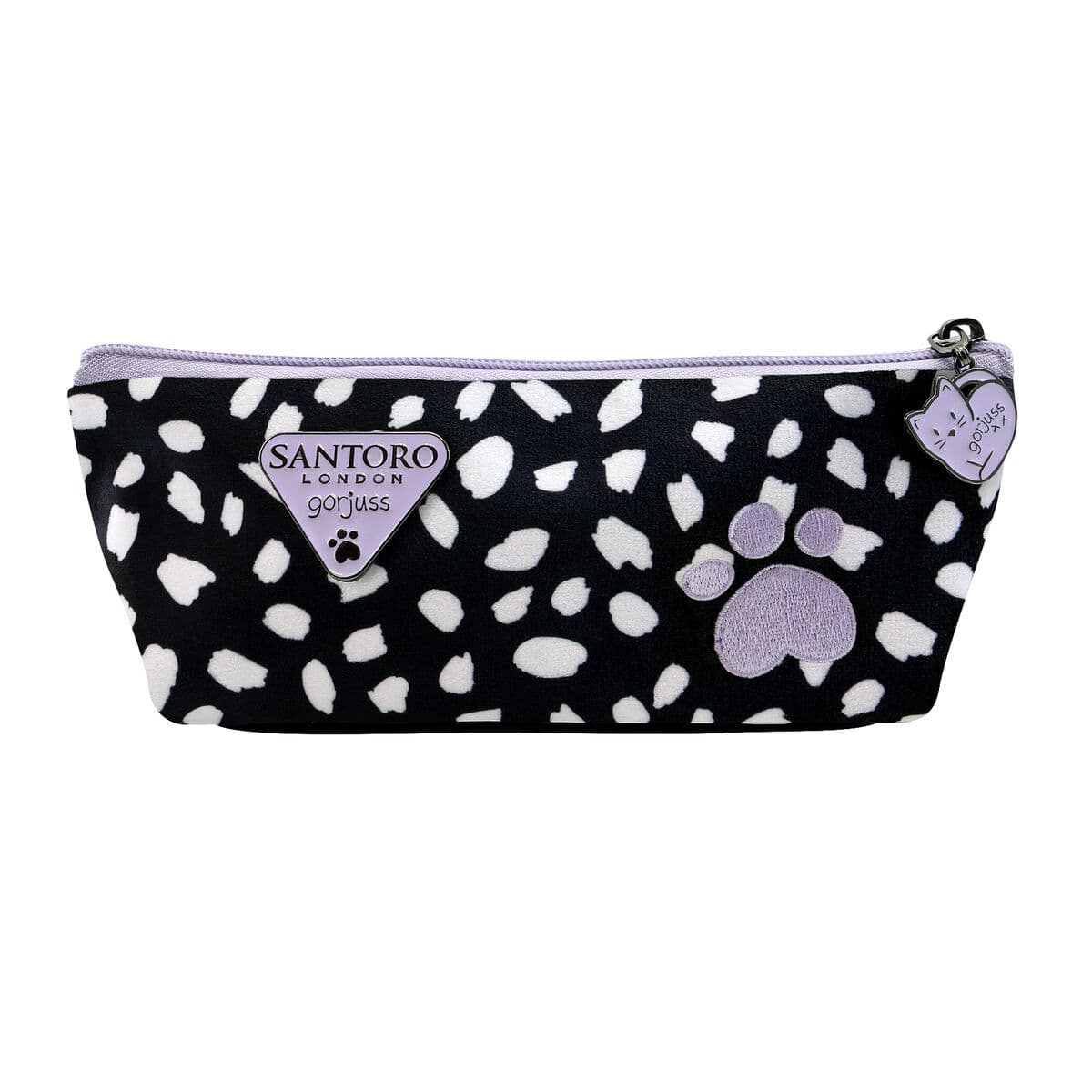 Estuche Escolar Gorjuss Smitten kitten Negro Blanco (22.3 x 8.8 x 5.7 cm) - Image 2