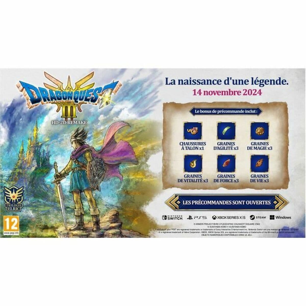 Jeu vidéo PlayStation 5 Square Enix Dragon Quest III Hd-2d Remake - Image 2
