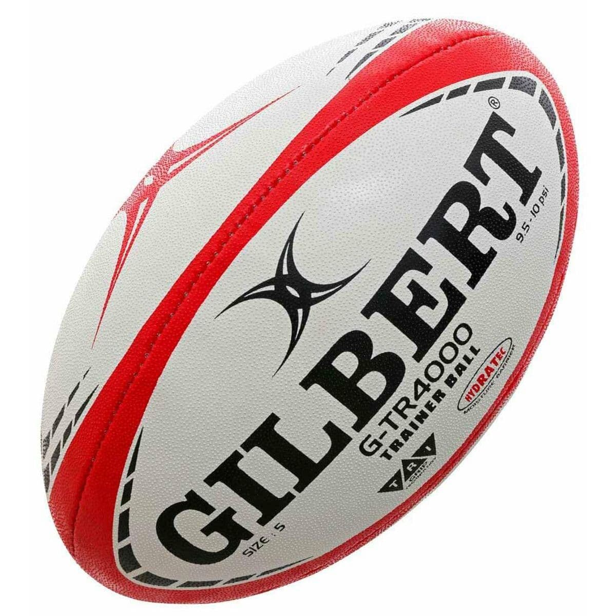 Balón de Rugby Gilbert G-TR4000 Blanco 28 cm Rojo - Image 3