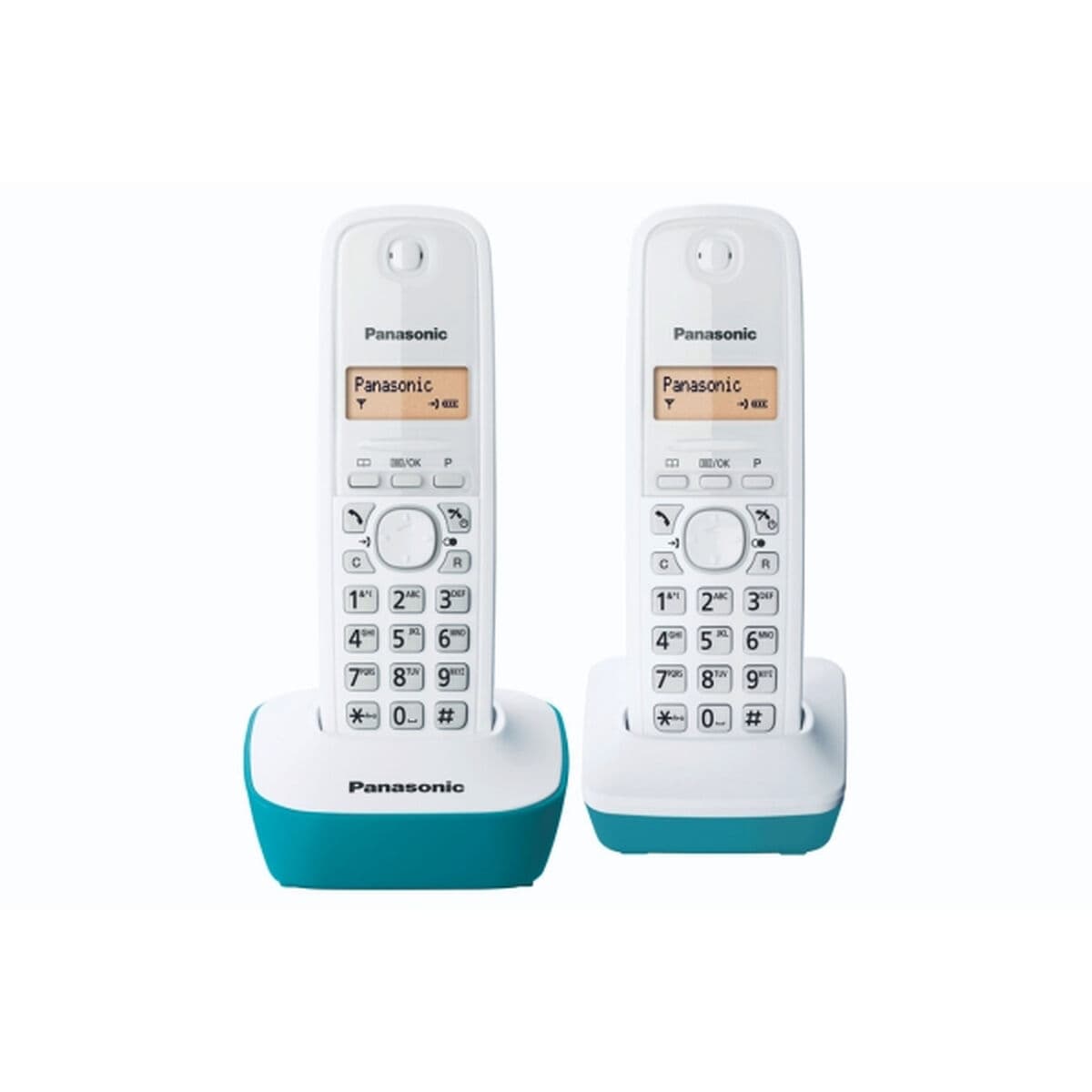 Teléfono Inalámbrico Panasonic KX-TG1612FRC Ambar Azul/Blanco - Image 2
