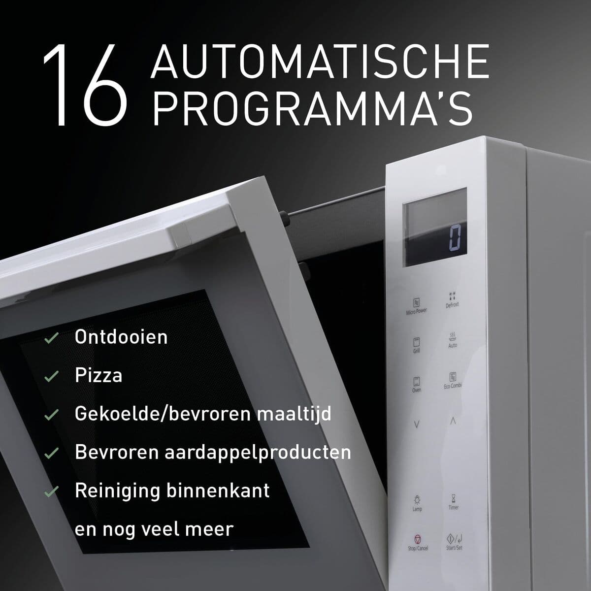 Mikrobangų krosnelė su kepsnine Panasonic NNDF37PWEPG Balta 1000 W 23 L (Naudoti A) - Image 7