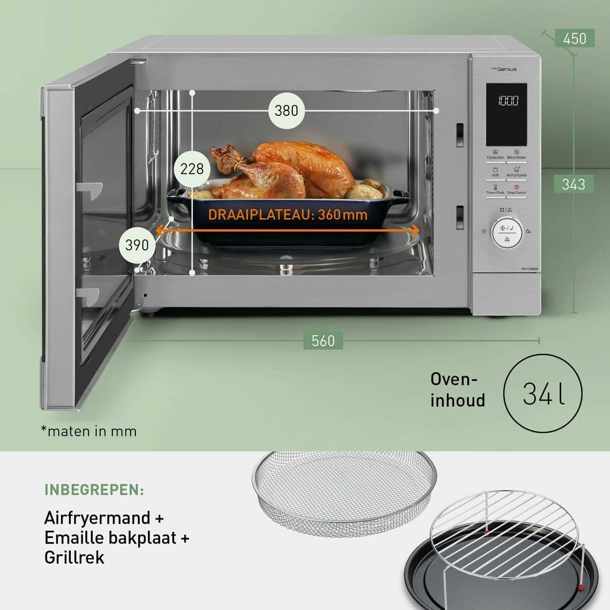 Microondas con Grill Panasonic NNCD88QSEPG 1300 W (Reacondicionado B) - Image 4
