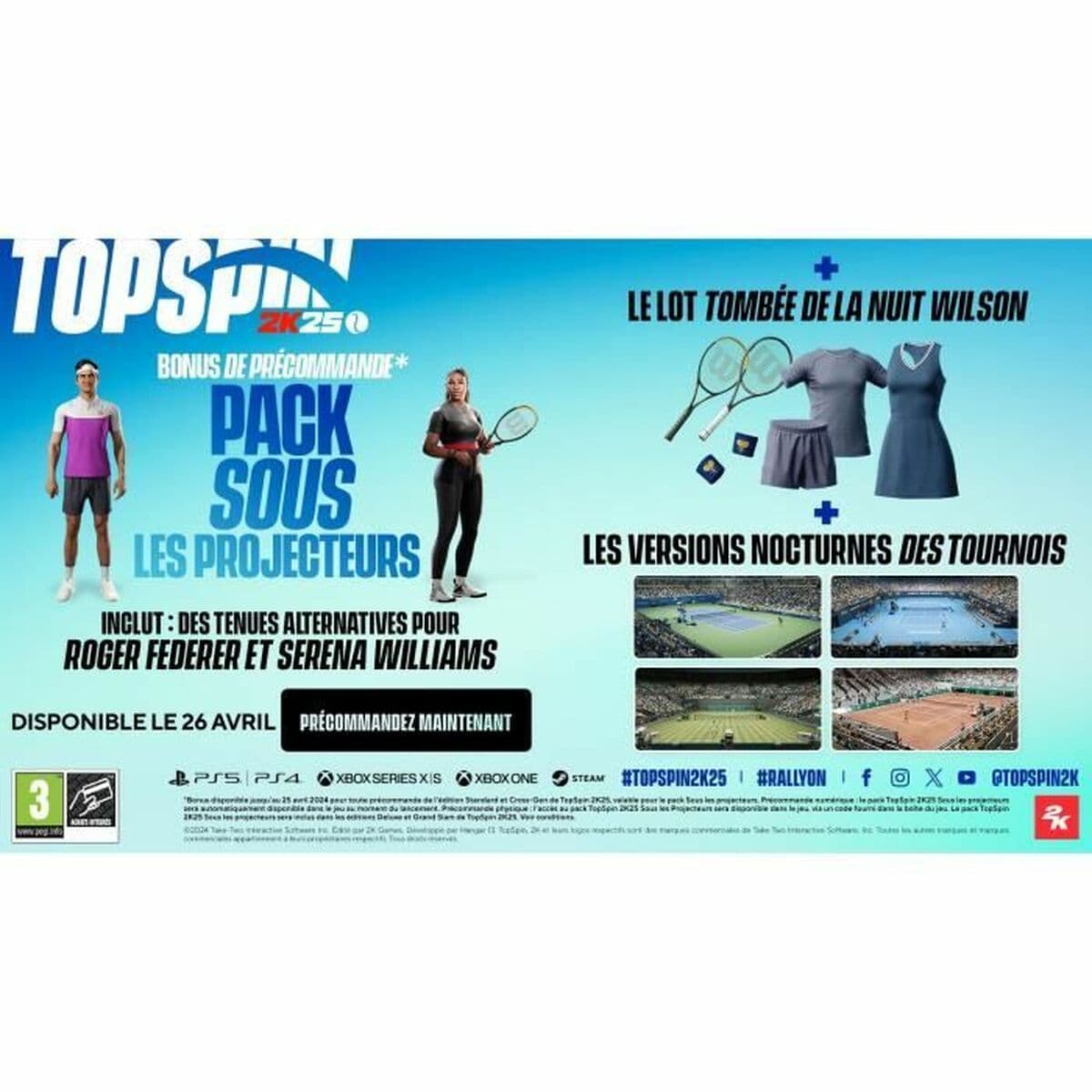 Videospiel Xbox One / Series X 2K GAMES Top Spin 2K25 (FR) - Image 2