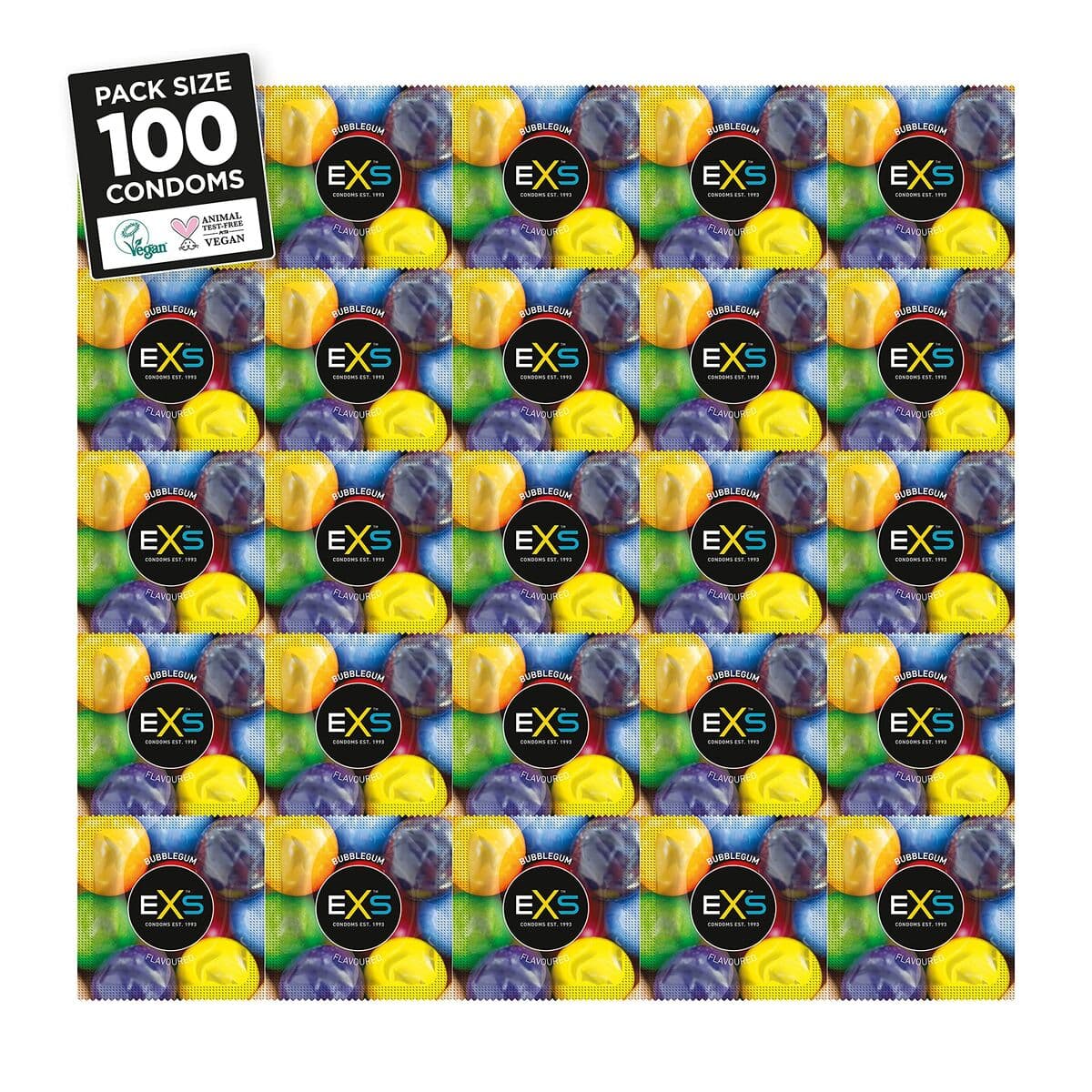 Prezervatyvai EXS Kramtomoji guma 100 vnt. - Image 2