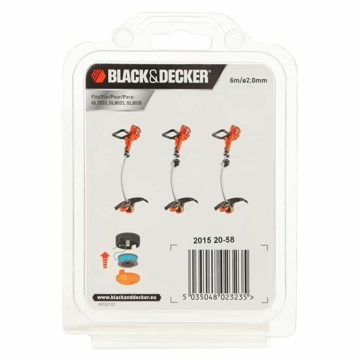 Bomullsspole Black & Decker A6482-XJ Svart Nylon - Image 2