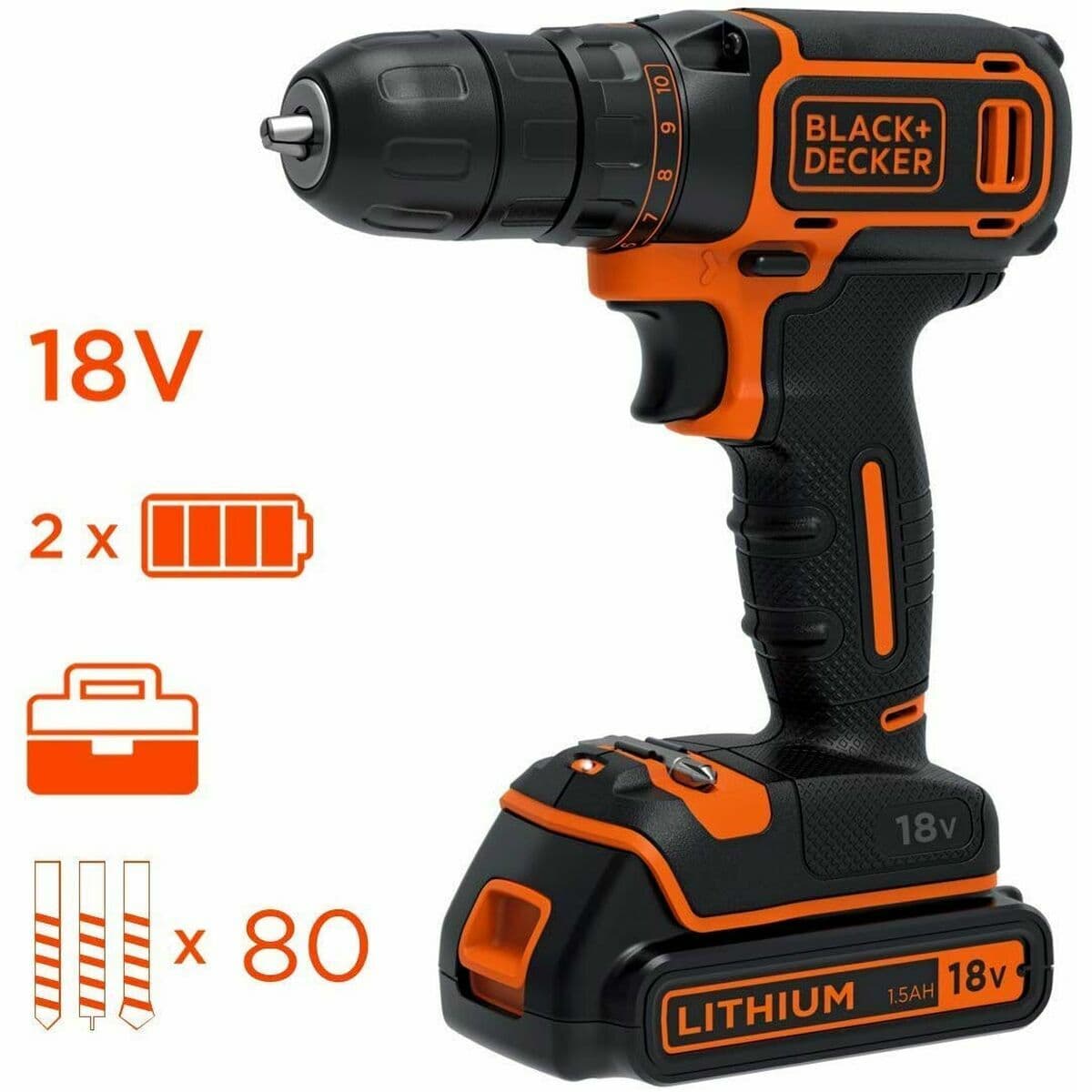 Electric screwdriver Black & Decker CDC18BAFC-QW - Image 20