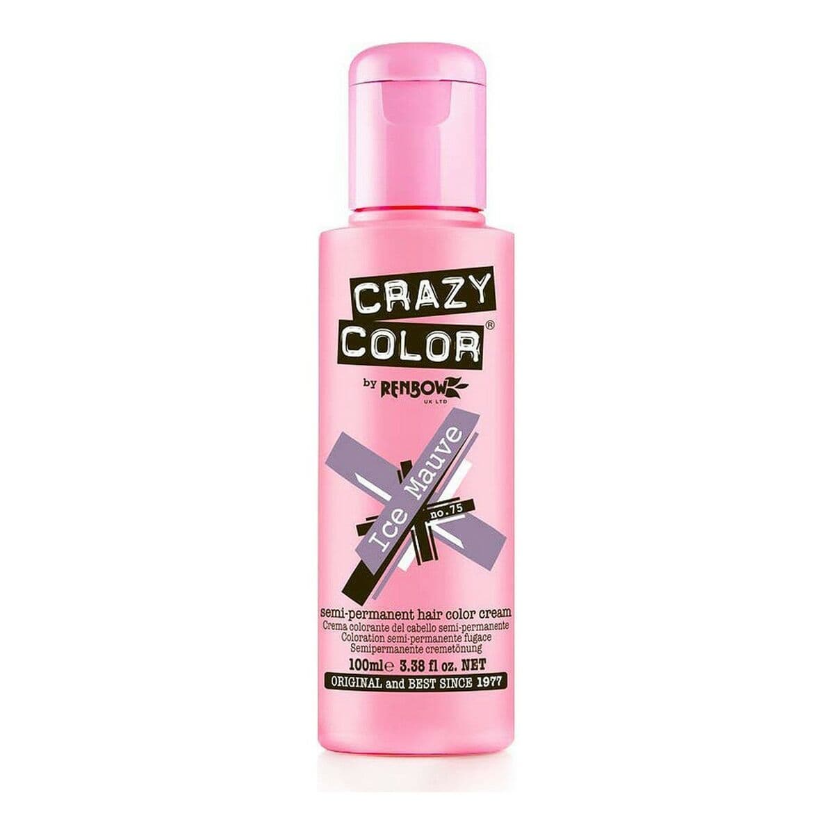 Semipermanent farge Mauve Ice Crazy Color Nº 75 (100 ml)