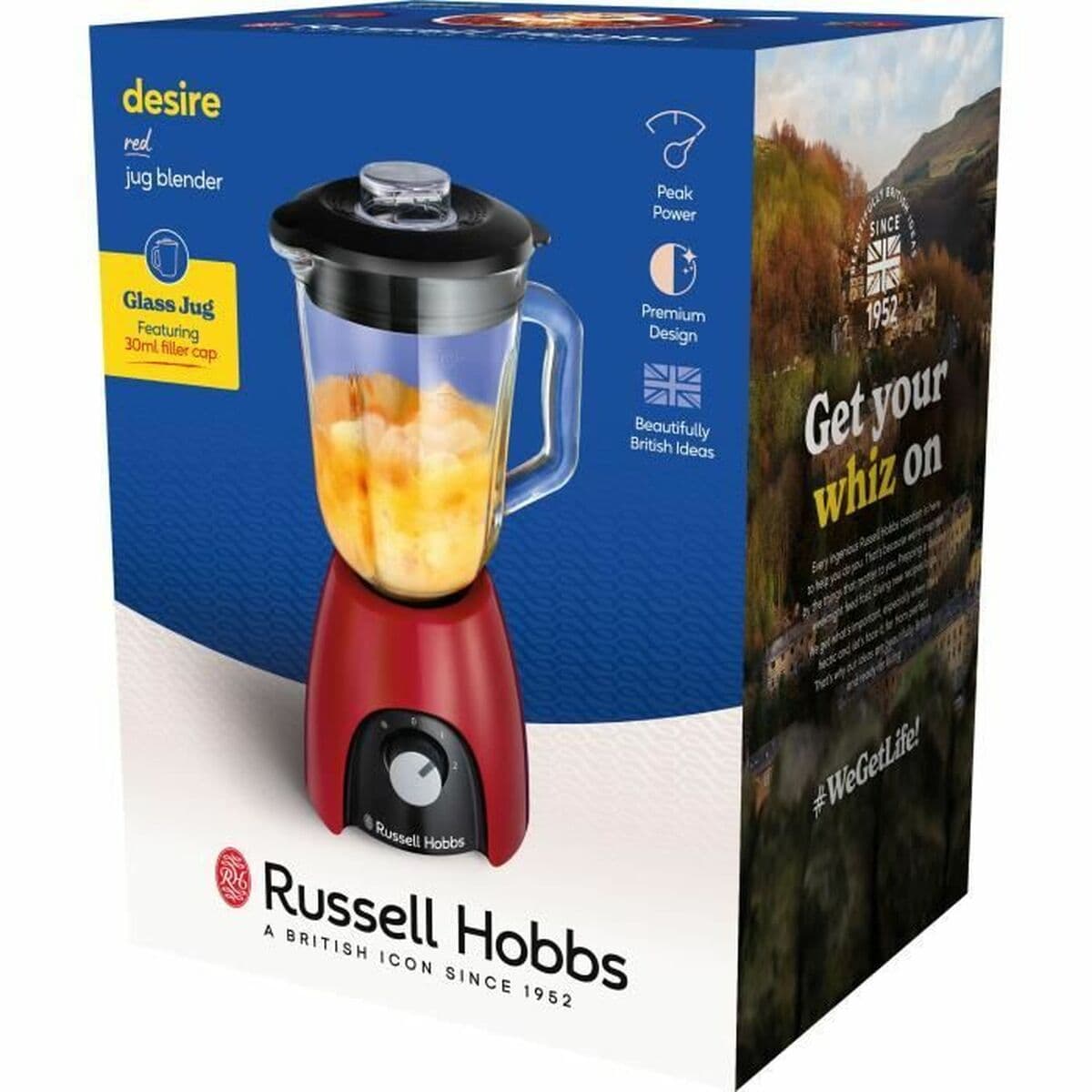 Glasmixer Russell Hobbs Desire Red 650 W Röd - Image 6