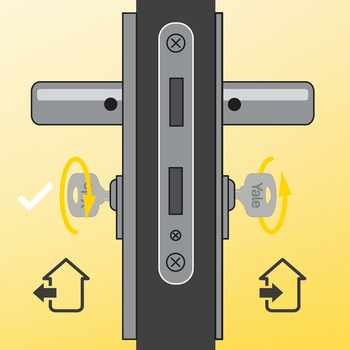 Cilindro de seguridad Yale 30 x 40 mm Latón - Image 4